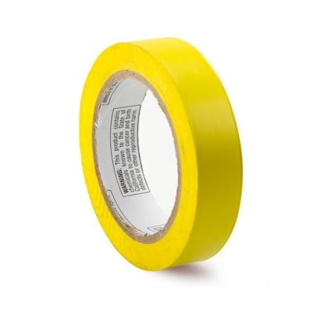 Accuform Pipe Marking Tape, SelfAdhesive, Yellow, 1 in Width, 108 ft Length, 6 mil Thickness, Vinyl PTM613YL